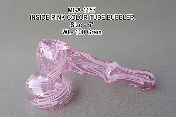 Inside Pink Color tube bubbler